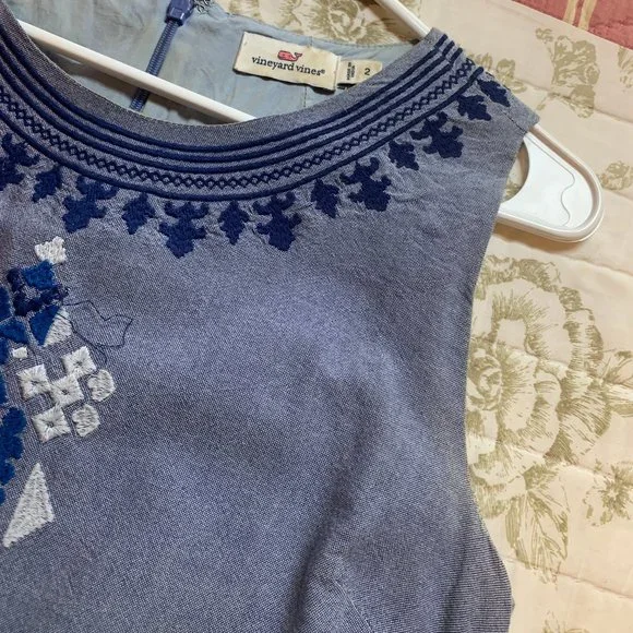 Embroidered Vineyard Vines Dress - Picture 3 of 3